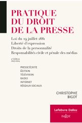 Pratique du droit de la presse 2023/2024 - Presse écrite édition - télévision - radio - Internet