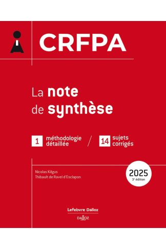 CRFPA 2025 - La note de synthèse