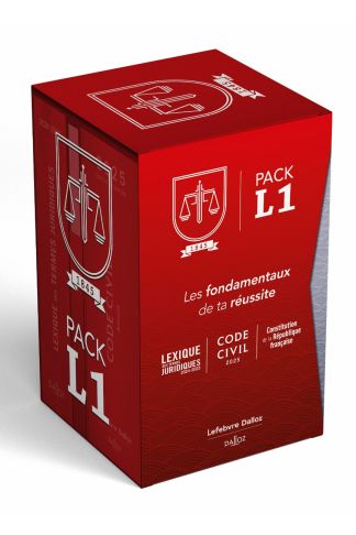 Pack L1 2025 : Code civil - Lexique des termes juridiques - Constitution de la République Fr. 23e