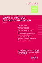 Droit et pratique des baux d'habitation 2022/2023