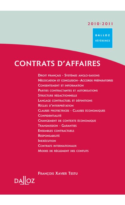 Contrats d'affaires 2010/2011