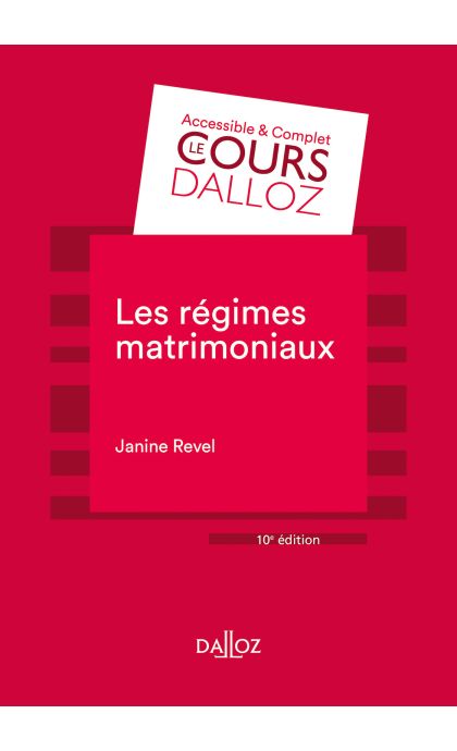 Les régimes matrimoniaux