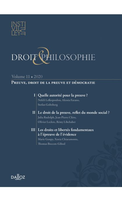 Droit et Philosophie - vol. XI