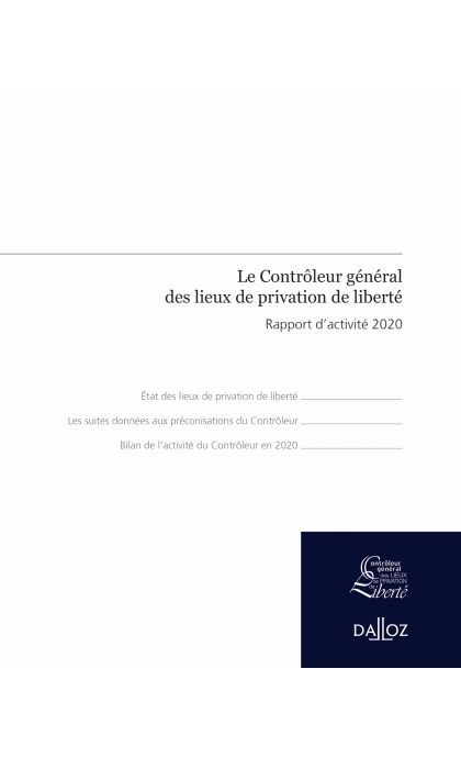 Rapport d'activité 2020 du Contrôleur général des lieux de privation