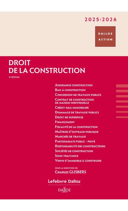 Droit de la construction 2025/2026