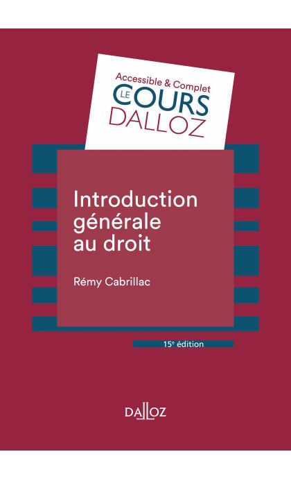 Introduction générale au droit