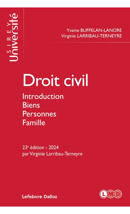 Droit civil. Introduction Biens Personnes Famille