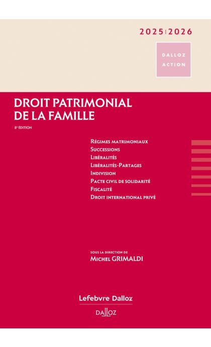 Droit patrimonial de la famille 2025/2026