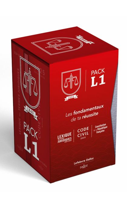 Pack L1 2025 : Code civil - Lexique des termes juridiques - Constitution de la République