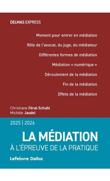 La médiation 2025/2026. A l'épreuve de la pratique