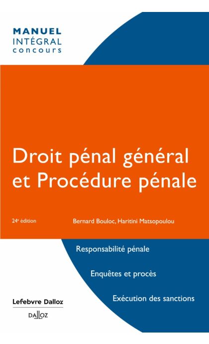 Droit pénal général et procédure pénale