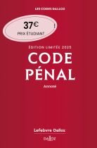 Code pénal 2025 annoté. Offre étudiants