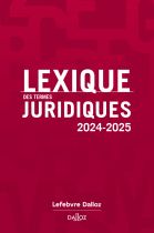 Lexique des termes juridiques 2024-2025